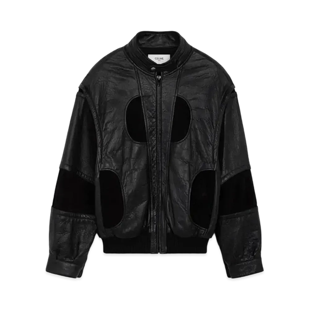 CELINE Oversized Jacket In Soft English Lambskin "Black"