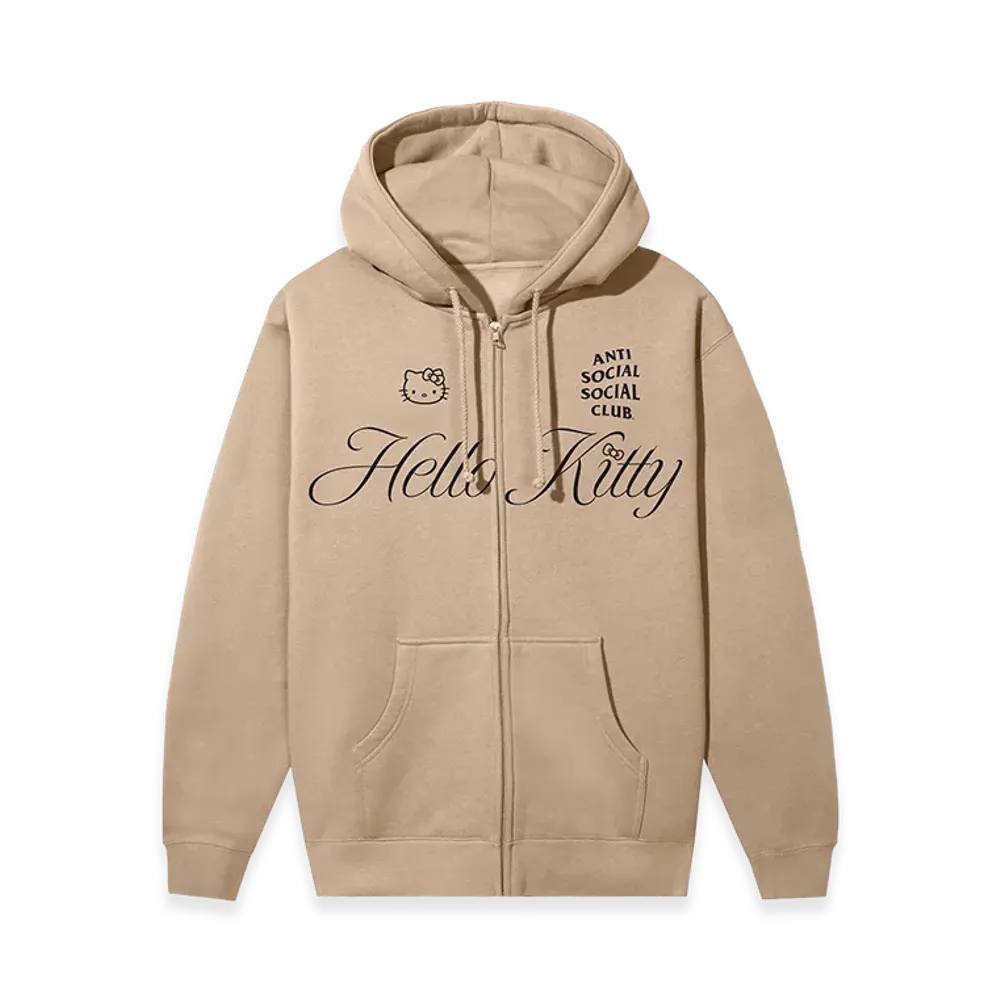 ANTI SOCIAL SOCIAL CLUB x Hello Kitty Ethereal Zip Hoodie "Sandstone"