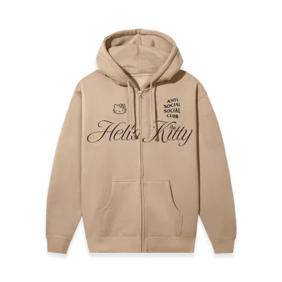 ANTI SOCIAL SOCIAL CLUB x Hello Kitty Ethereal Zip Hoodie "Sandstone"