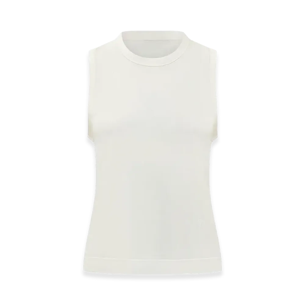 AMI PARIS Women's AMI ALEXANDRE MATTIUSSI Cotton Tank Top "White Cream"