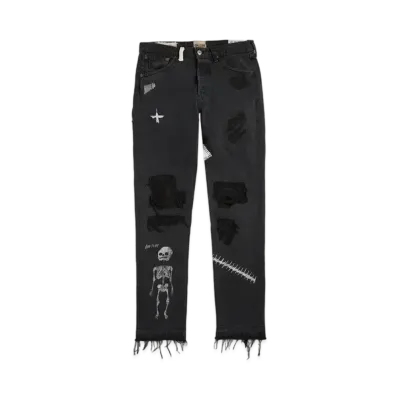 GALLERY DEPT. Fuck Face Denim "Black"