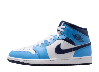Nike Air Jordan 1 Mid "University Blue/White/Sail/Midnight Navy"