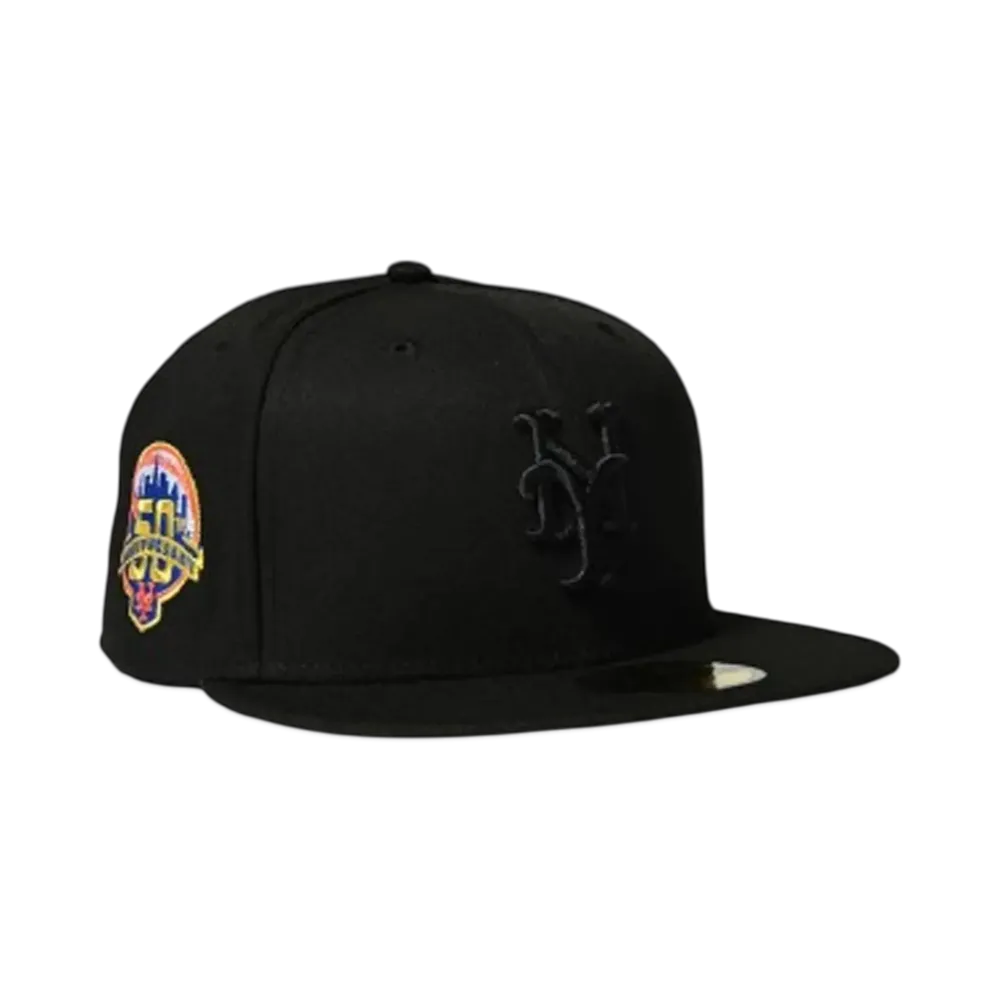 HOME GAME NEW YORK METS CO 50TH ANV 59FIFTY "BLACK"