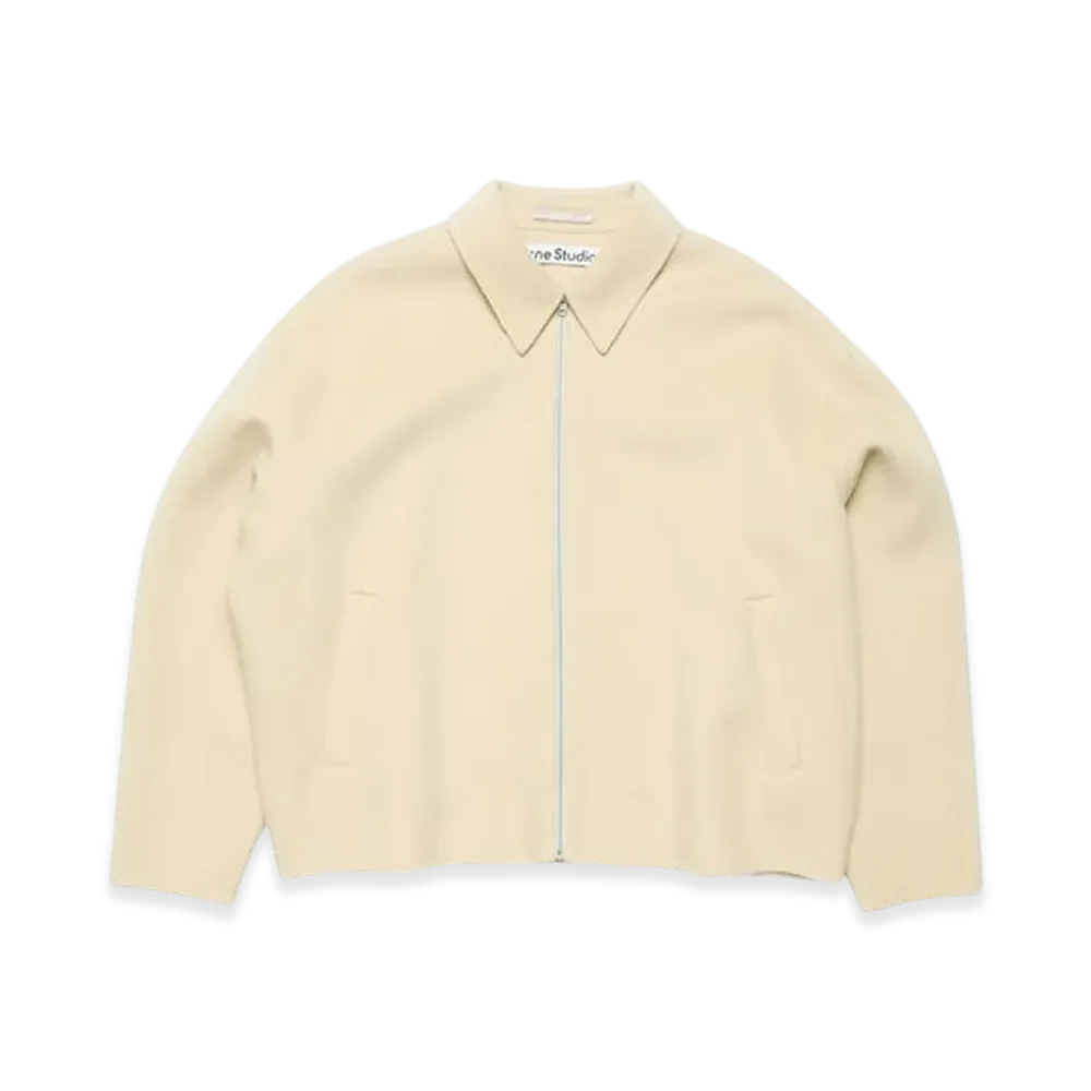 Acne Studios Wool Zipper Jacket "Oat Beige"