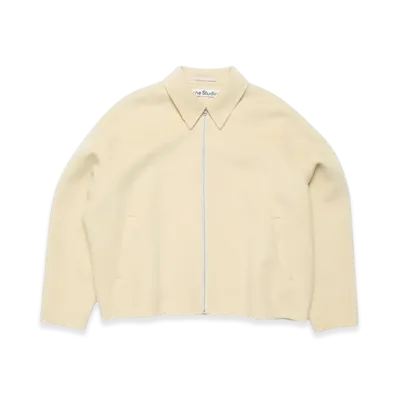 Acne Studios Wool Zipper Jacket "Oat Beige"