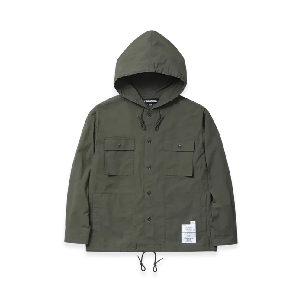 NEIGHBORHOOD Hooded Shirt LS "Olive Drab"