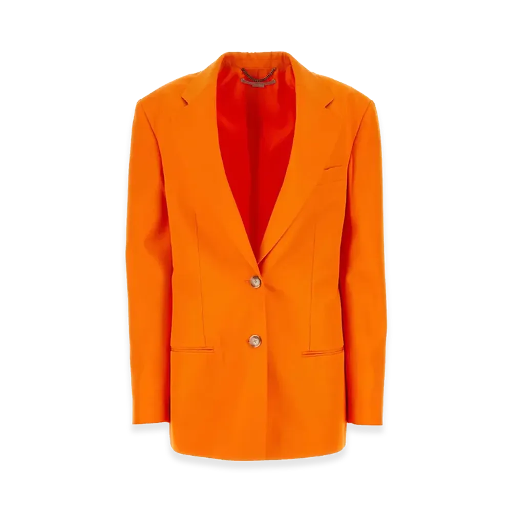 STELLA McCARTNEY Women's Fluo Viscose Oversize Blazer "Orange"