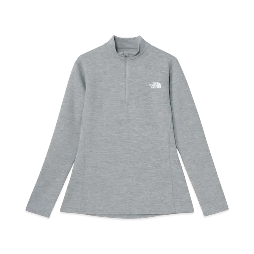 The North Face Long Sleeve Flash Dry Mid Zip Up "Mix Gray"