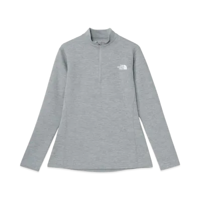 The North Face Long Sleeve Flash Dry Mid Zip Up "Mix Gray"