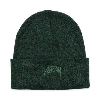 Stussy Stock Cuff Beanie "Dark Green"
