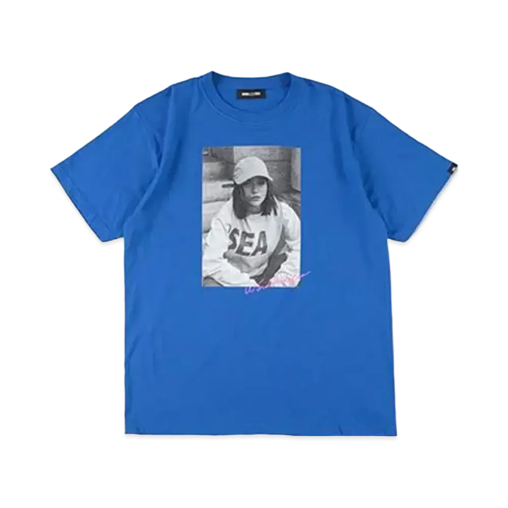 WIND AND SEA Girl (SEA-Street) photo tee "Blue"