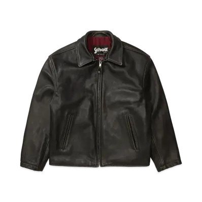 Supreme x Schott Leather Racer Jacket "Black"