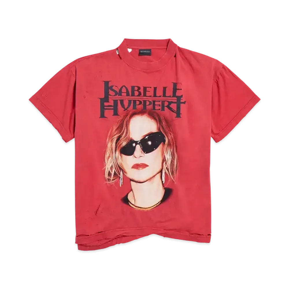 BALENCIAGA Isabelle Boxy T-Shirt "Faded Red"