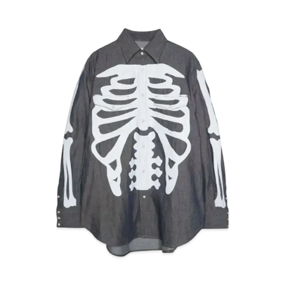 TAKAHIROMIYASHITATheSoloist. westren shirt. "INDIGO x WHITE BONE"