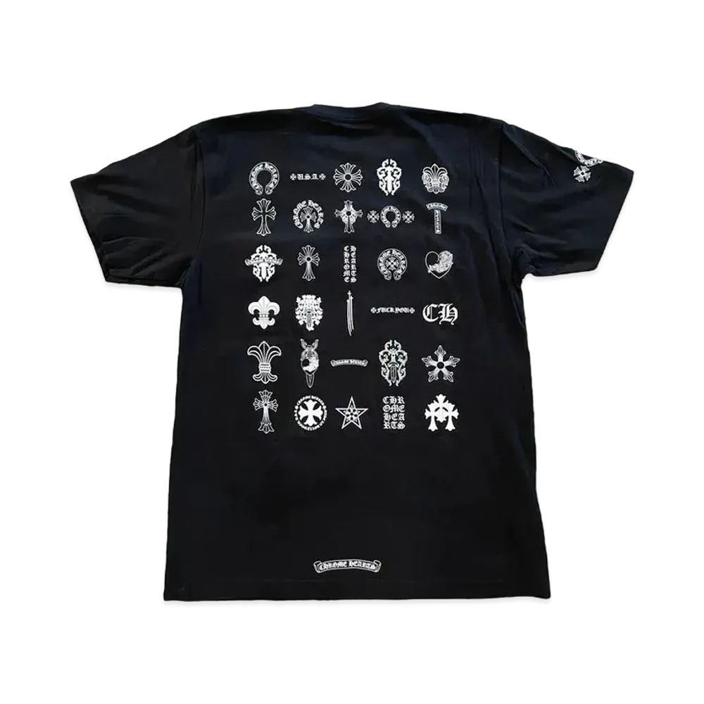 クロムハーツ マルチ ロゴ Tシャツ "ブラック"