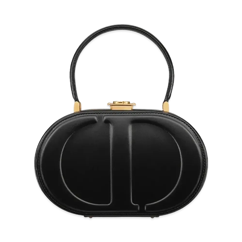 Dior CD Signature Oval Bag CD Embossed Box "Black"