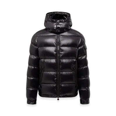 MONCLER Maya Hooded Short Down Jacket "Black"