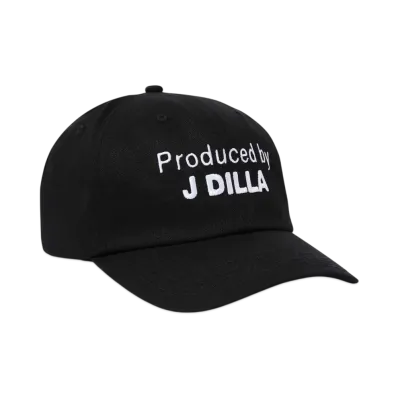HUF x J Dilla Washed Snapback Hat "Washed Black"