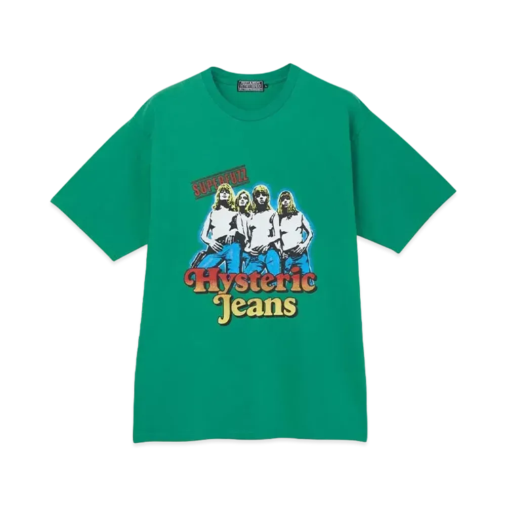 HYSTERIC GLAMOUR Hysteric Jeans T-Shirt "Green"