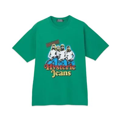 HYSTERIC GLAMOUR Hysteric Jeans T-Shirt "Green"