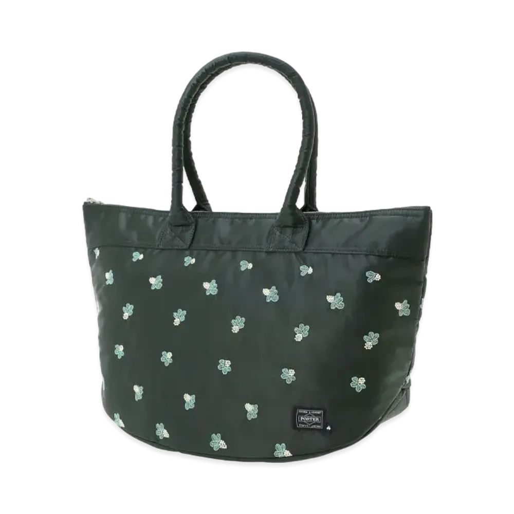 PORTER x mina perhonen Light Berry Tote Bag "Green"