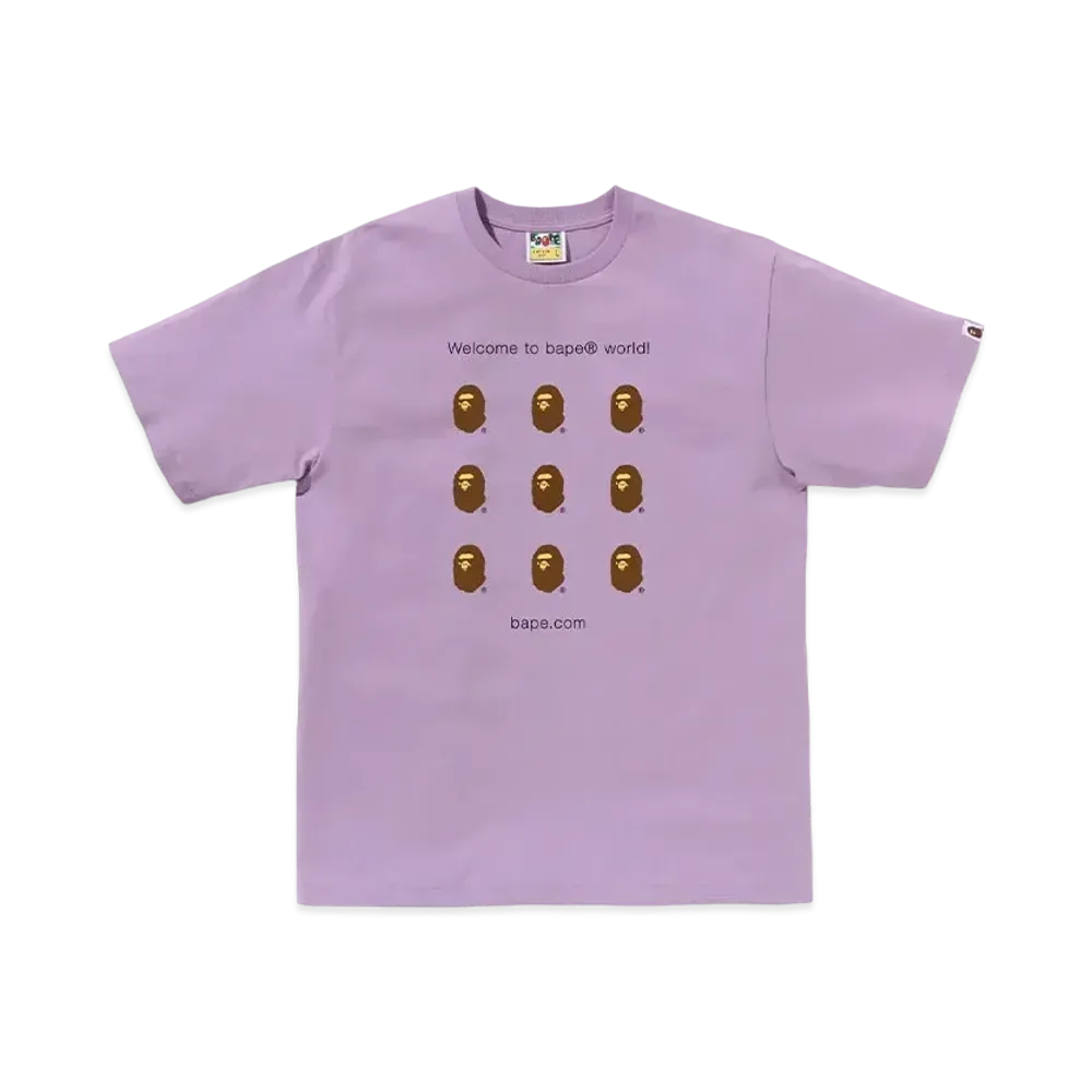 A BATHING APE Bapec Online ExclusiveBape.Com Tee "Purple"
