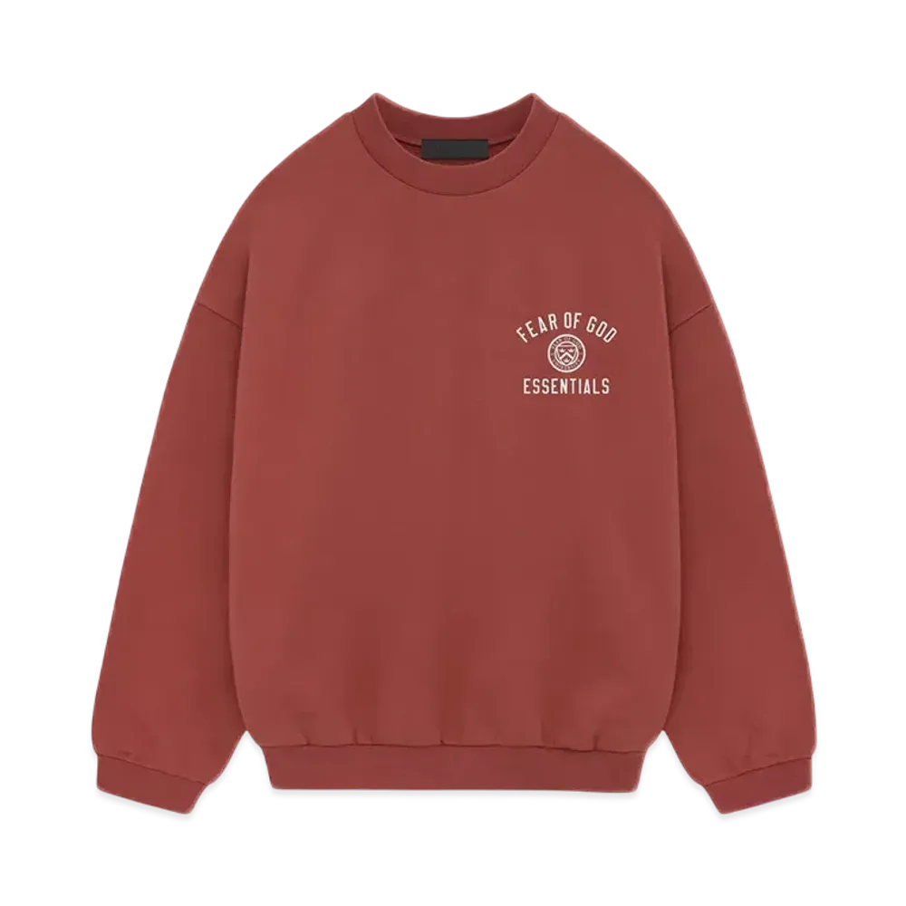FEAR OF GOD Essentials Fleece Crewneck "Crimson"
