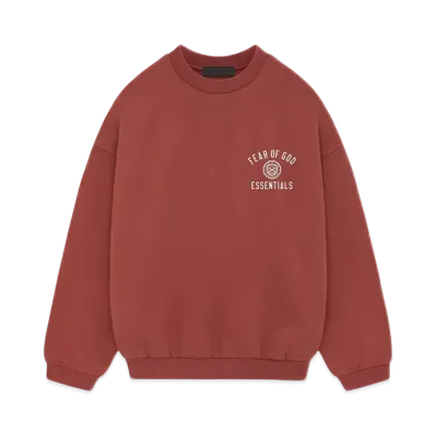 FEAR OF GOD Essentials Fleece Crewneck "Crimson"