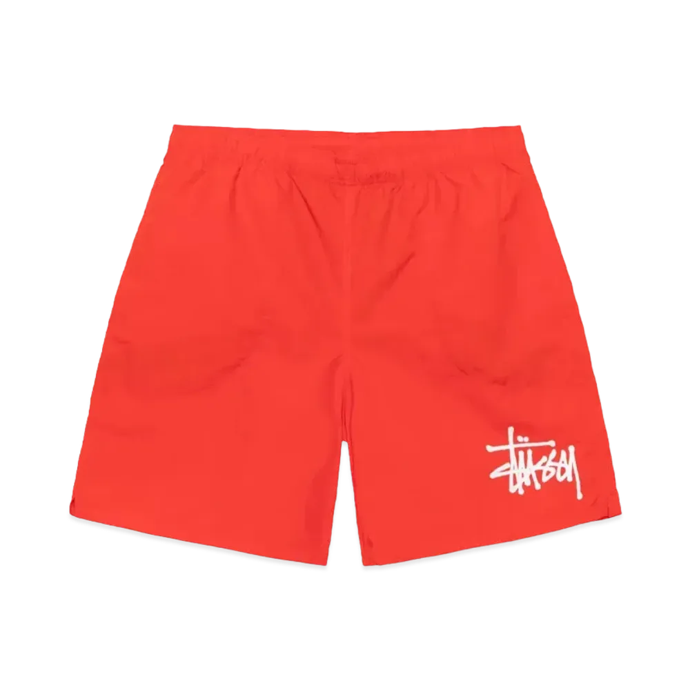 Stussy Water Short Big Basic "Bright Red"