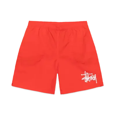 Stussy Water Short Big Basic "Bright Red"