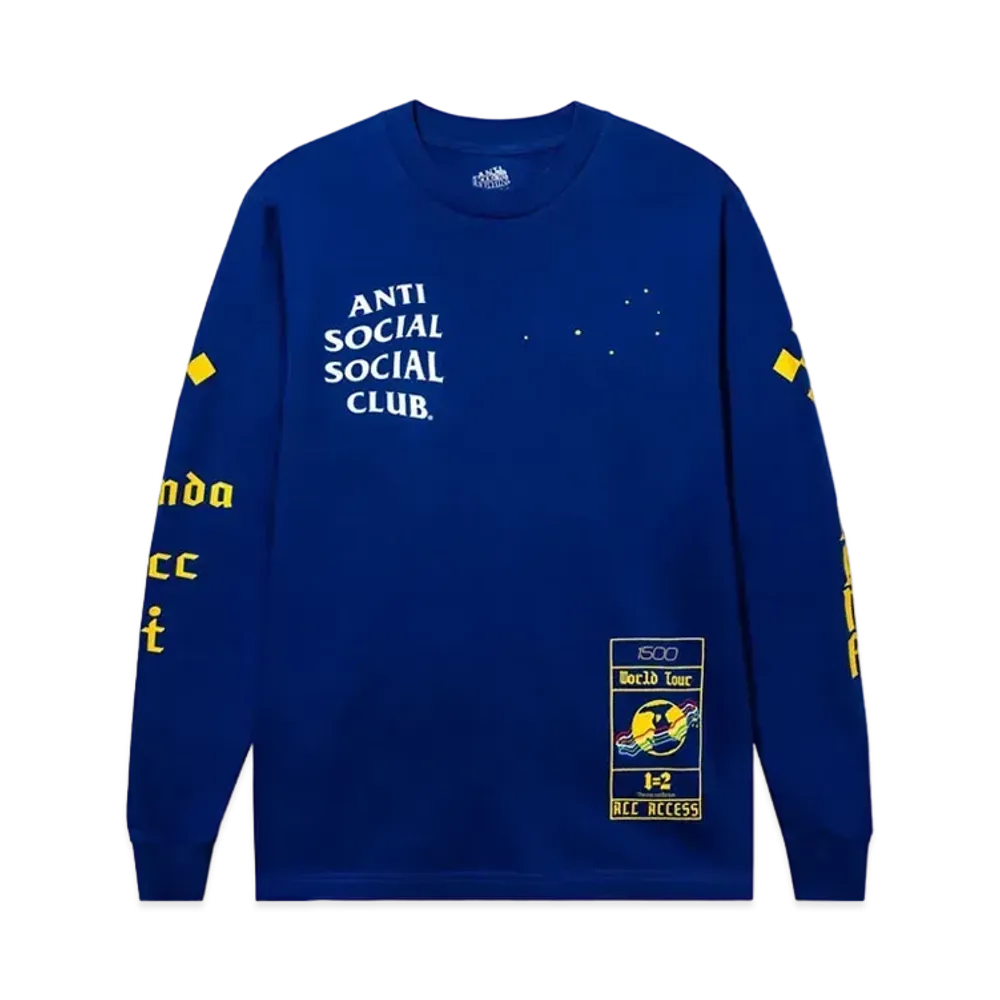 ANTI SOCIAL SOCIAL CLUB x 1500 or Nothin' All Access LS Tee "Royal"