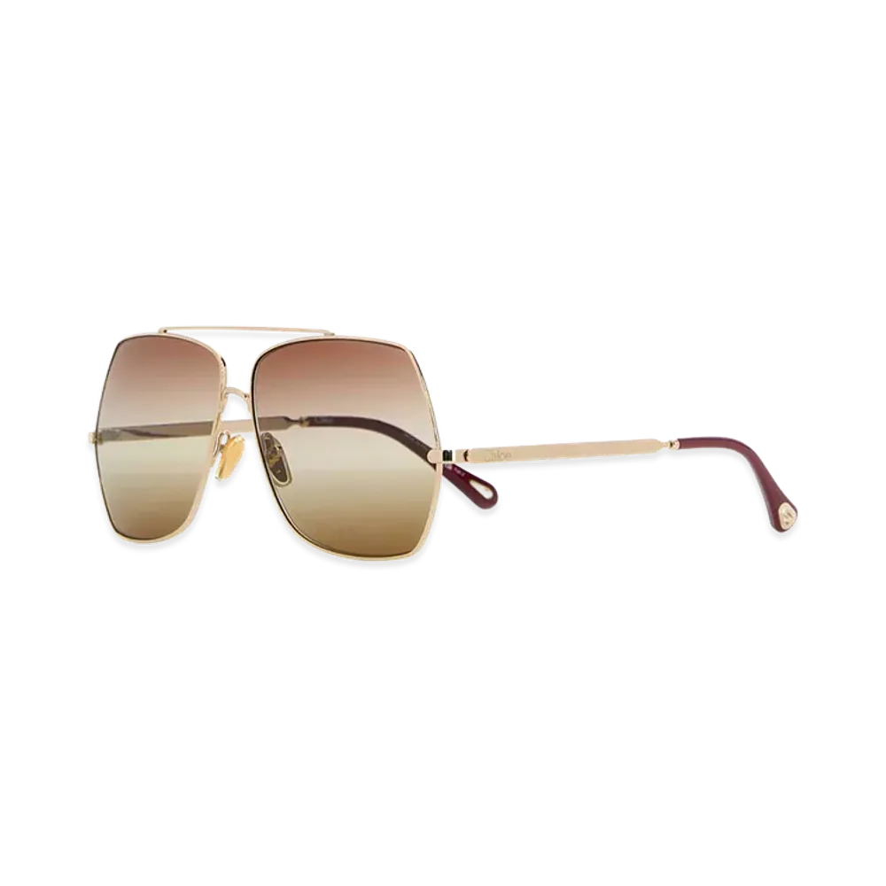 Chloe Women's Platinum Metal Sunglasses "Gold"