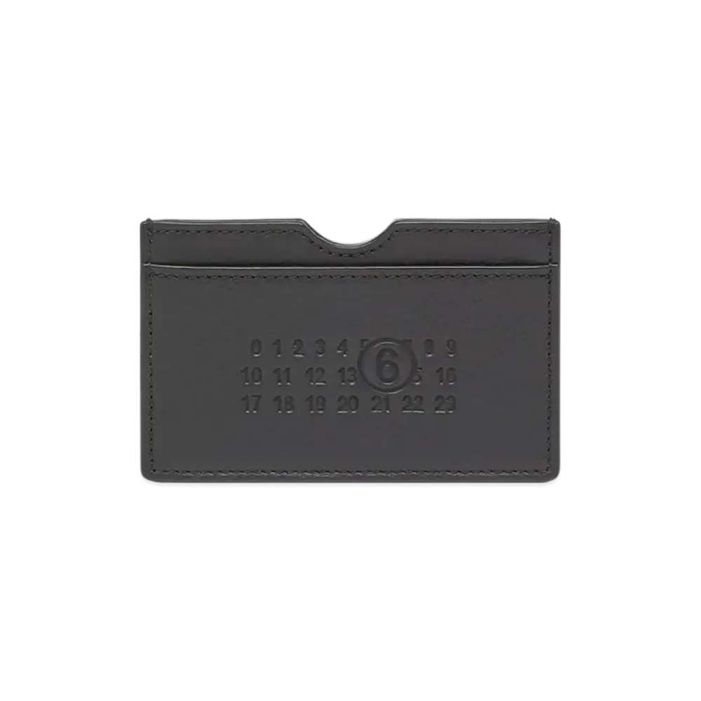 MM6 Maison Margiela Signature Embossed Card Holder "Black"