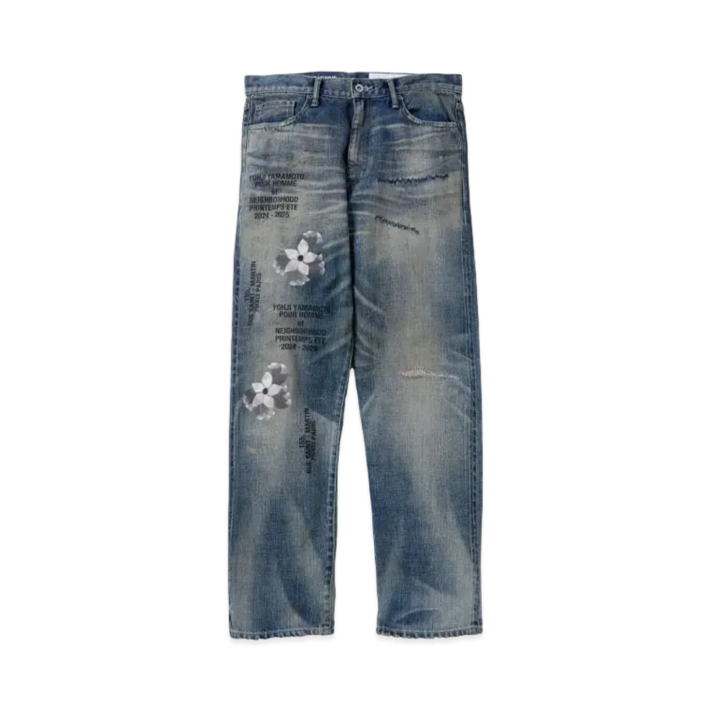 NEIGHBORHOOD x Yohji Yamamoto Savage Denim DP Basic Pants "Indigo"