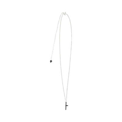 LAD MUSICIAN CROSS NECKLACE "SILVER"