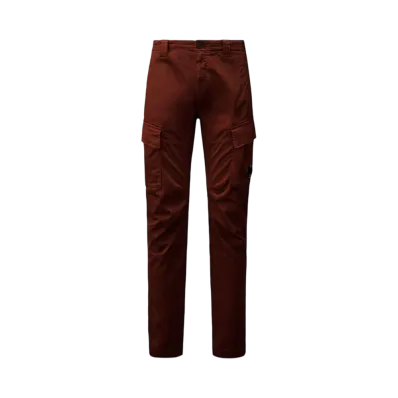 C.P. Company Stretch Sateen Cargo Lens Pants "Sable Brown"
