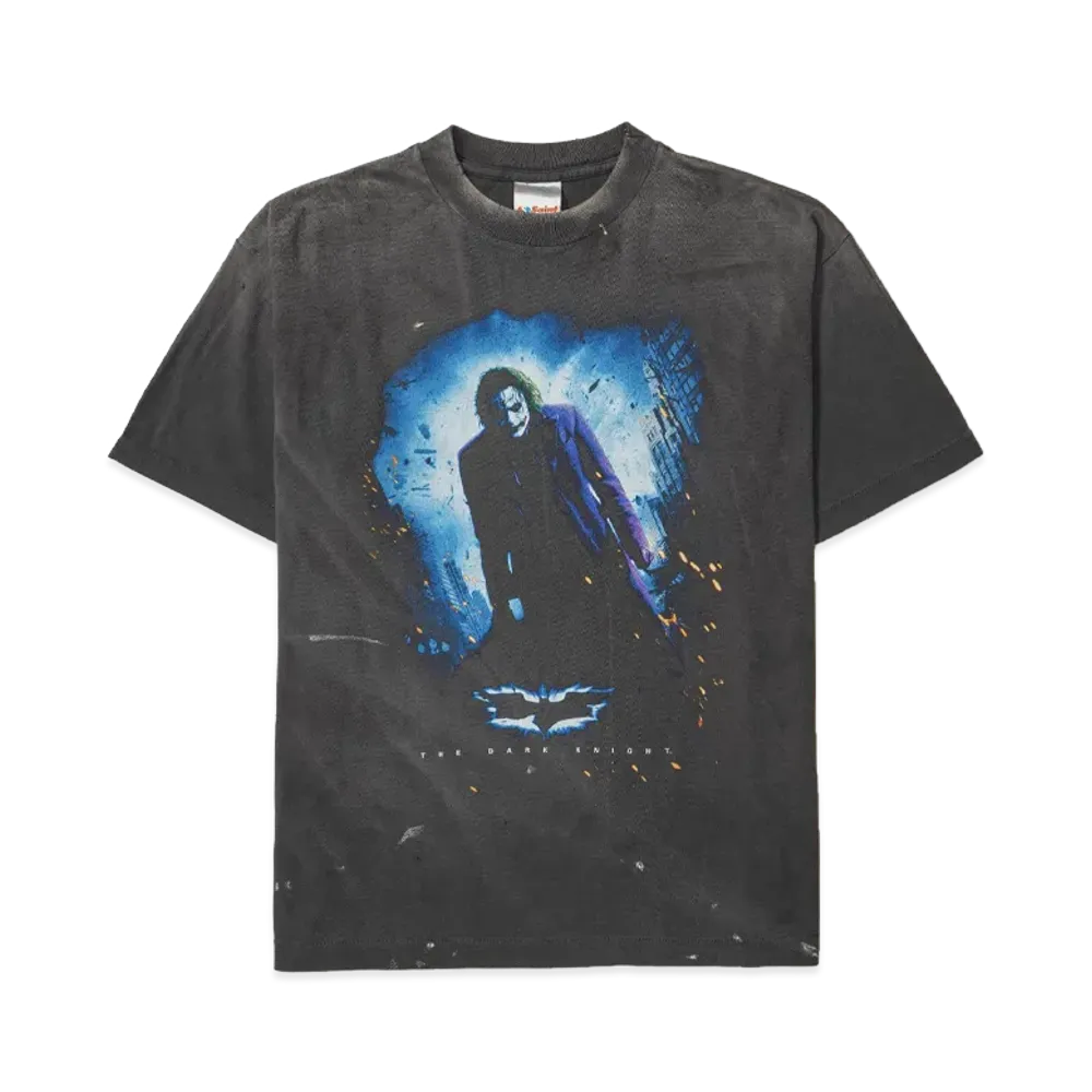 SAINT Mxxxxxx x Batman BTM_SS Tee_The Dark Knight "Black"