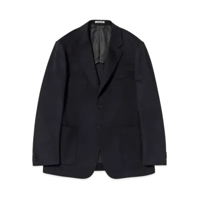 AURALEE Cashmere Moleskin Jacket "Dark Navy"