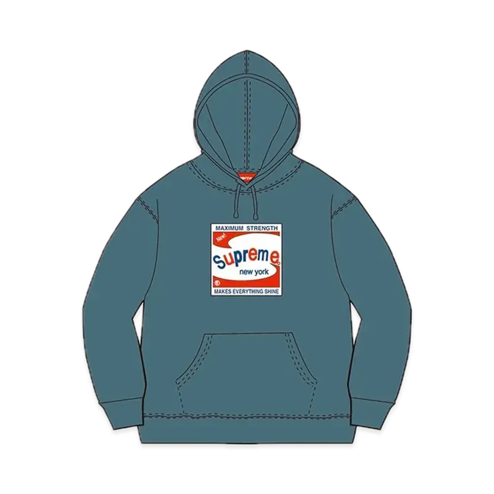 Supreme Shine Hooded Sweatshirt "Slate"
