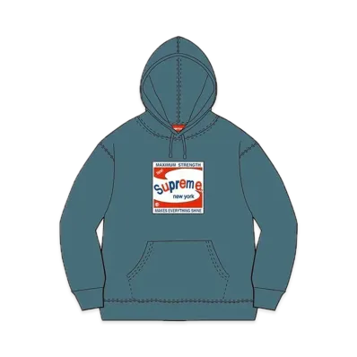 Supreme Shine Hooded Sweatshirt "Slate"