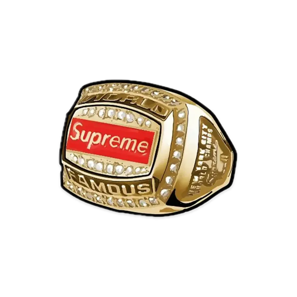 Supreme x Jostens World Famous Champion Ring "Gold"