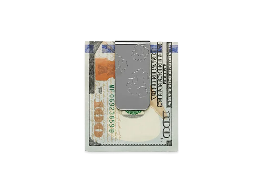 DENIM TEARS Cotton Wreath Money Clip "Silver"