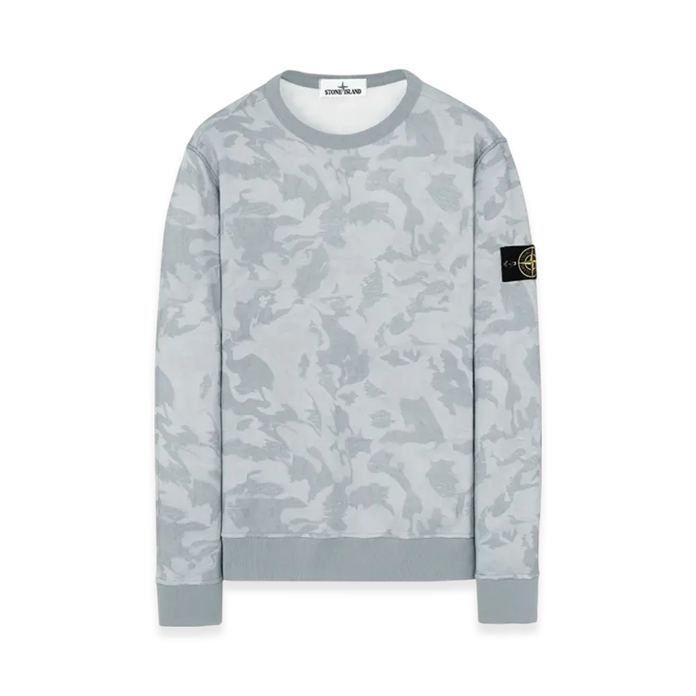 Stone Island 605E4 Big Loom Camo Sweatshirt - 20SS "Sky Blue"