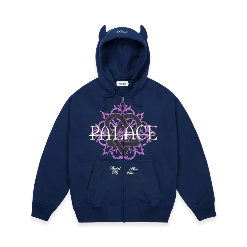 PALACE x HIM Tri Gram Hood "Navy"