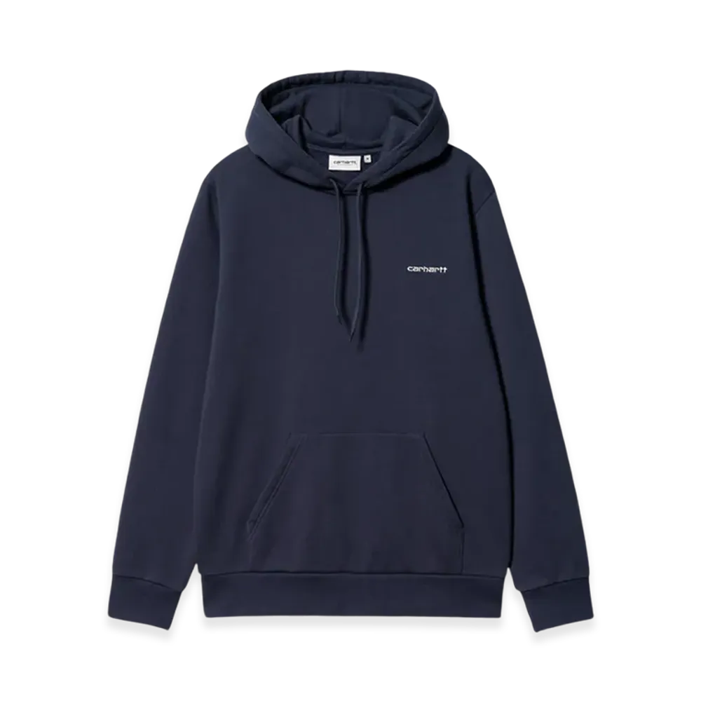 Carhartt WIP Hooded Script Embroidery Sweatshirt "Blue"