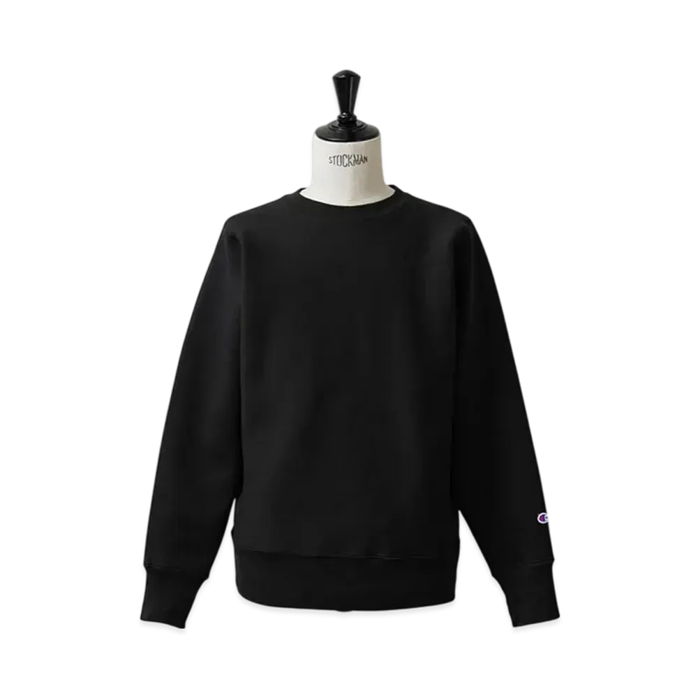 Champion Reverse Weave Crew Neck Sweatshirt 12.5oz "Black"