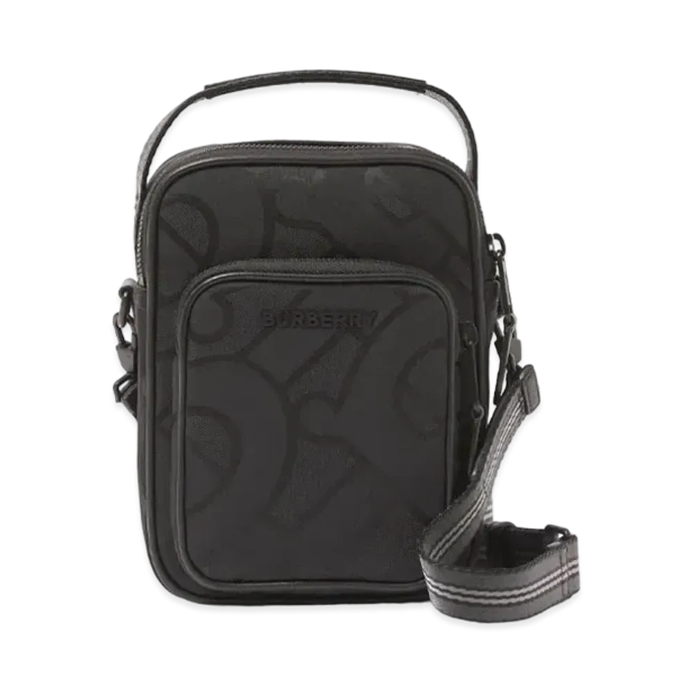 Burberry Monogram Jacquard Cross Body Bag "Black"