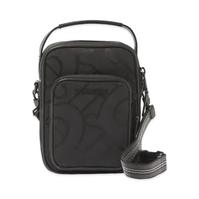Burberry Monogram Jacquard Cross Body Bag "Black"