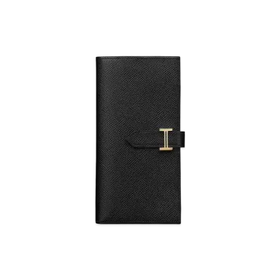 Hermes Bearn Classic Wallet "Noir/Gold"