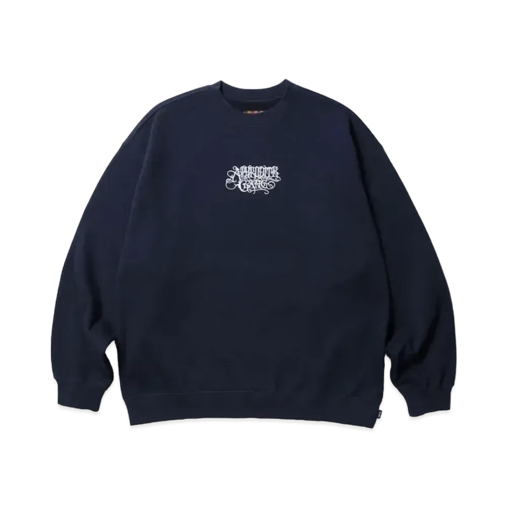 APHRODITEGANG Classic Logo Crew Neck Sweat Shirt "Navy"